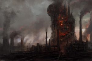 Burning Man, Pollution, Smoke, Factories