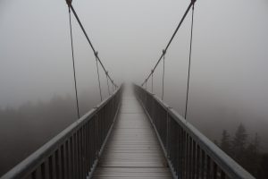 bridge, Mist