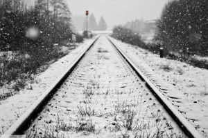 railway, Snow