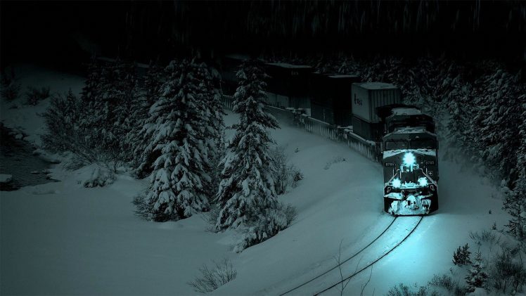 snow, Railway HD Wallpaper Desktop Background