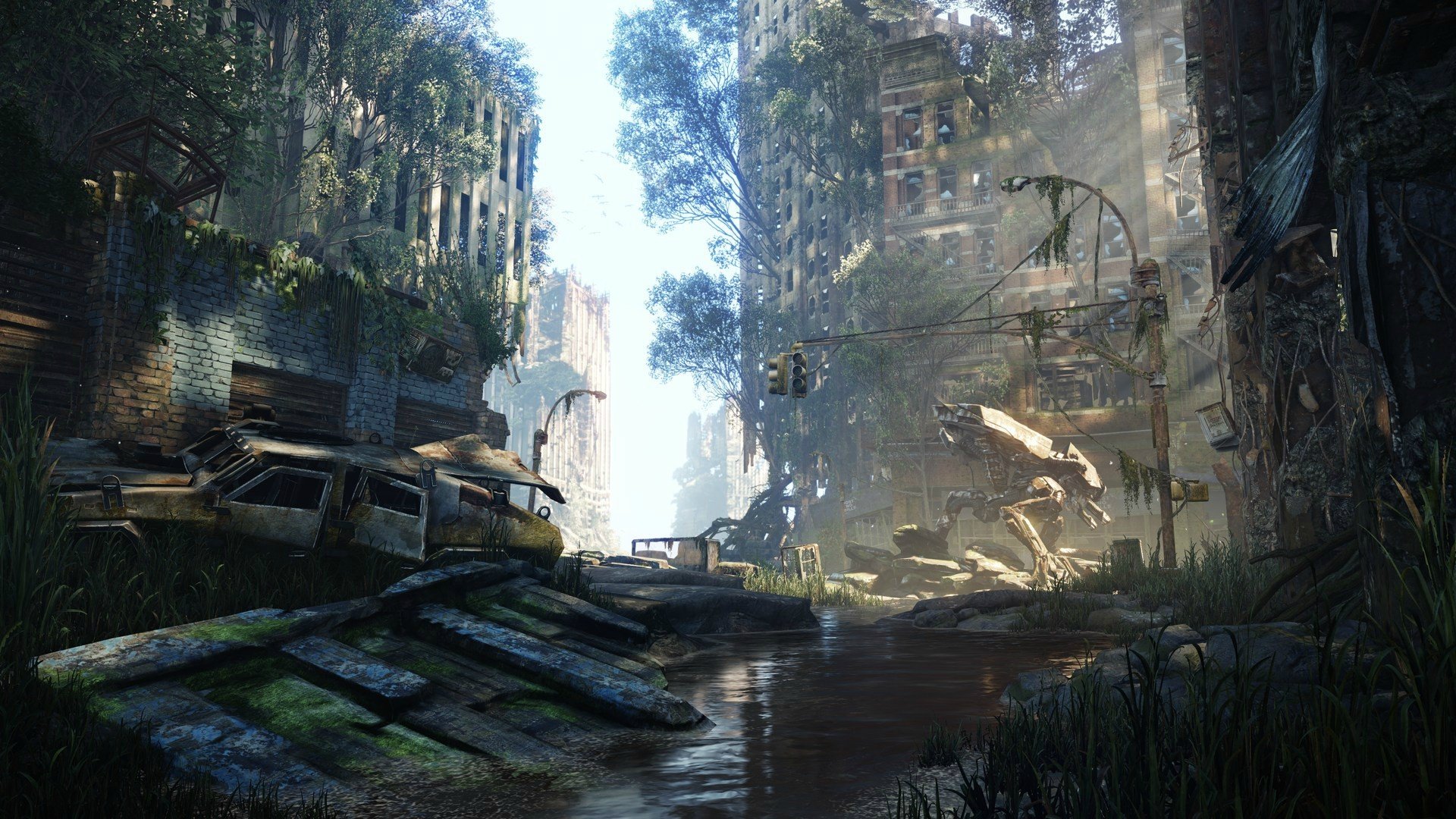 science fiction, Crysis 3, Sun rays Wallpaper