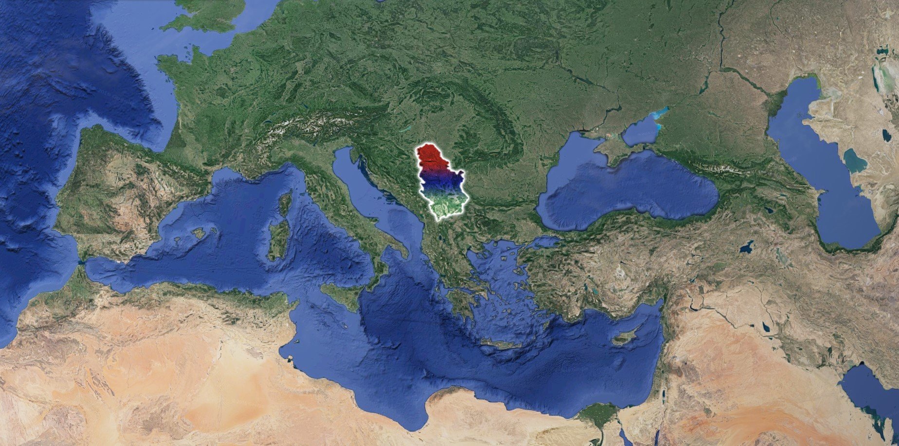 Serbia, Satellite imagery, Satellite Wallpaper