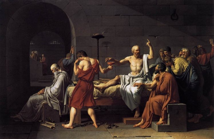 Socrates, Jacques Louis David, Philosophy, Painting, Artwork HD Wallpaper Desktop Background