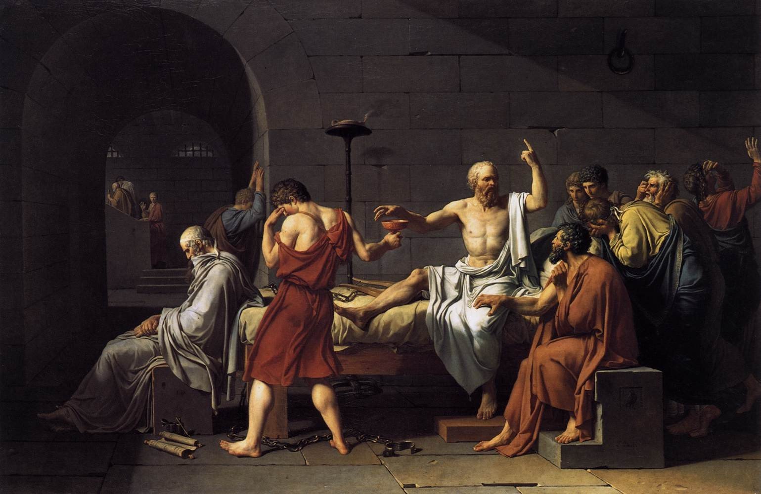 Socrates, Jacques Louis David, Philosophy, Painting, Artwork Wallpaper