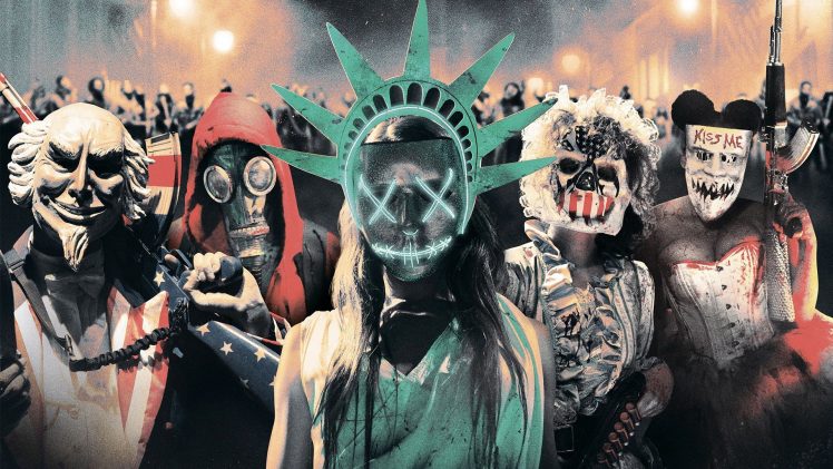 purge, The purge election year, Mask, Statue of Liberty HD Wallpaper Desktop Background