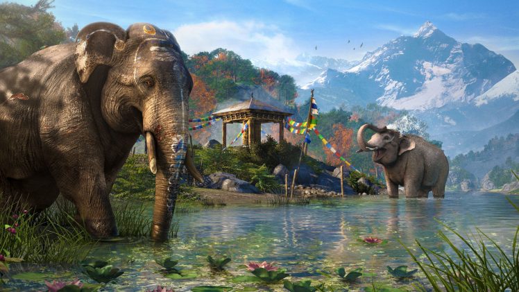 Far Cry 4, Elephant HD Wallpaper Desktop Background