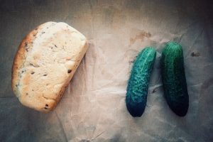 cucumbers, Bread, Food