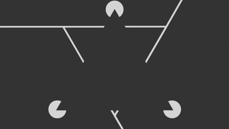 triangle, Minimalism, Gray, Lines, Illusions HD Wallpaper Desktop Background