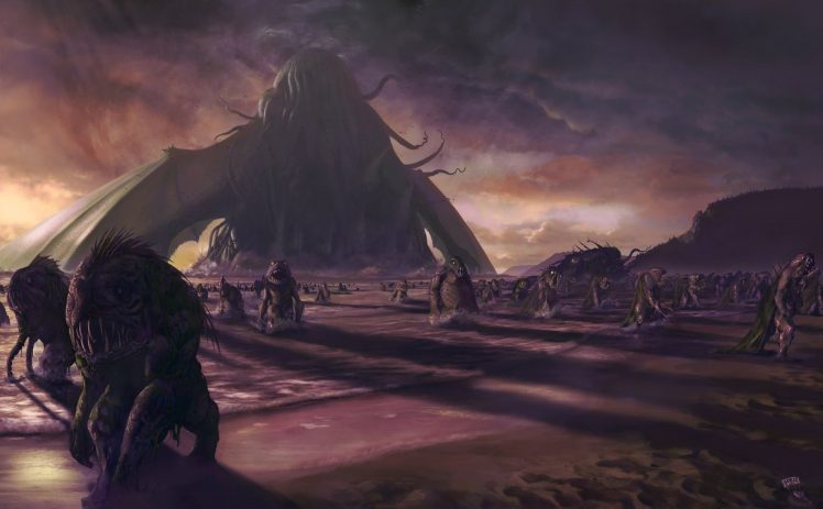 H. P. Lovecraft, Cthulhu HD Wallpaper Desktop Background