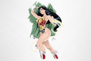 Wonder Woman, DC Comics, Illustration, Simple background, Costumes, Superhero