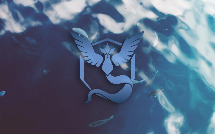blue, Team Mystic, Fish, Peace, Water HD Wallpaper Desktop Background