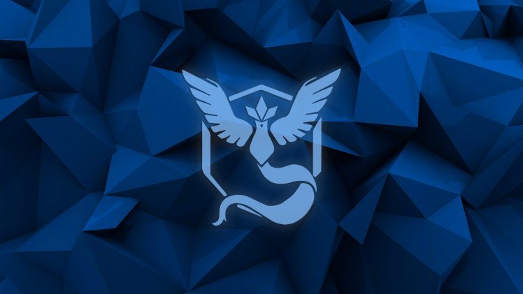 blue, Team Mystic, Pokémon, Poly HD Wallpaper Desktop Background