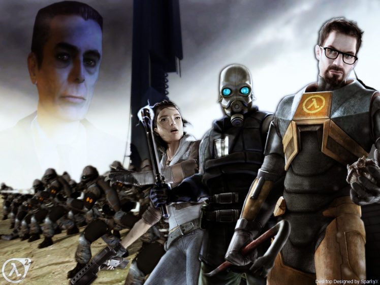 Gordon Freeman, Alyx Vance, Half Life, Half Life 2, G Man HD Wallpaper Desktop Background