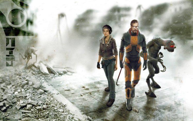 Gordon Freeman, Alyx Vance, Half Life, Half Life 2 HD Wallpaper Desktop Background