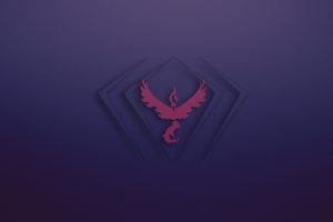 purple, Team Valor, Minimalism, Pokemon Go