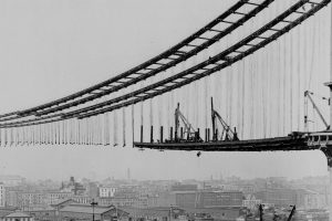 construction, Manhattan Bridge, Old photos