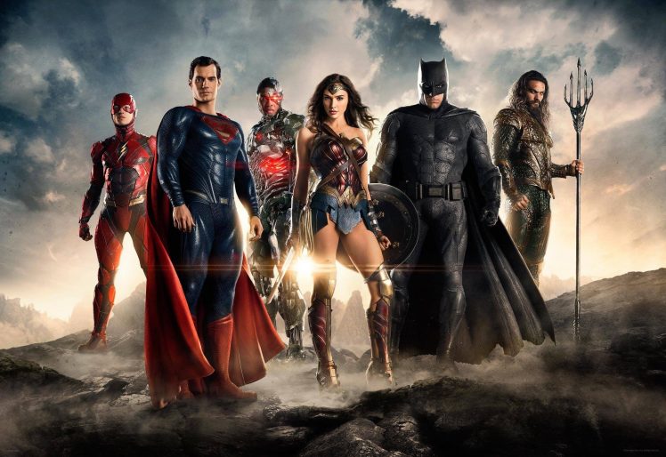 Flash, Wonder Woman, Aquaman, Justice League, Batman, Superman, Cyborg, Comics HD Wallpaper Desktop Background