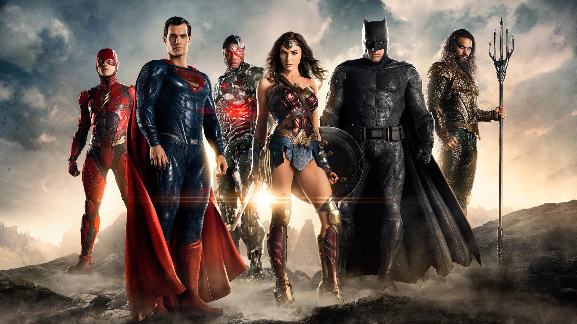 Wonder Woman, Aquaman, Justice League, The Flash, Superman, Cyborg (DC Comics), Batman Wallpaper
