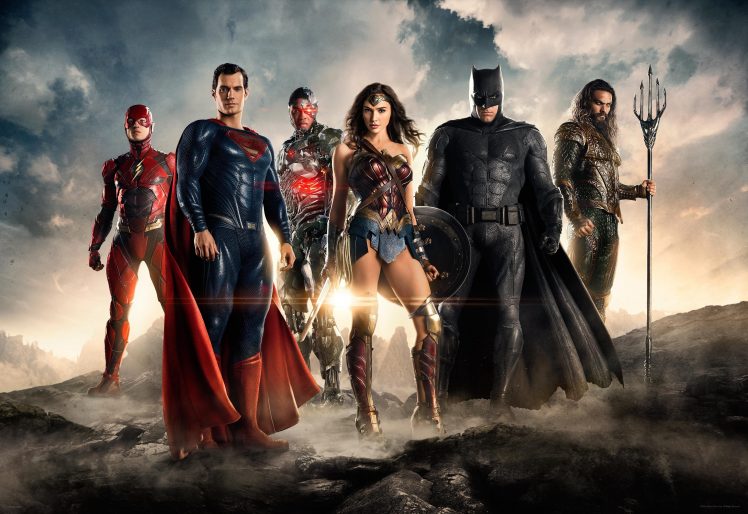 Wonder Woman, Flash, Aquaman, Justice League, Superman, Batman, Cyborg (DC Comics) HD Wallpaper Desktop Background
