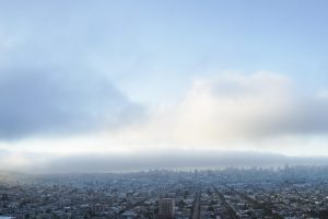 Bernal Hill, San Francisco, Mist, Brouillard