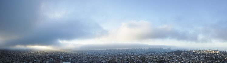 Bernal Hill, San Francisco, Mist, Brouillard HD Wallpaper Desktop Background