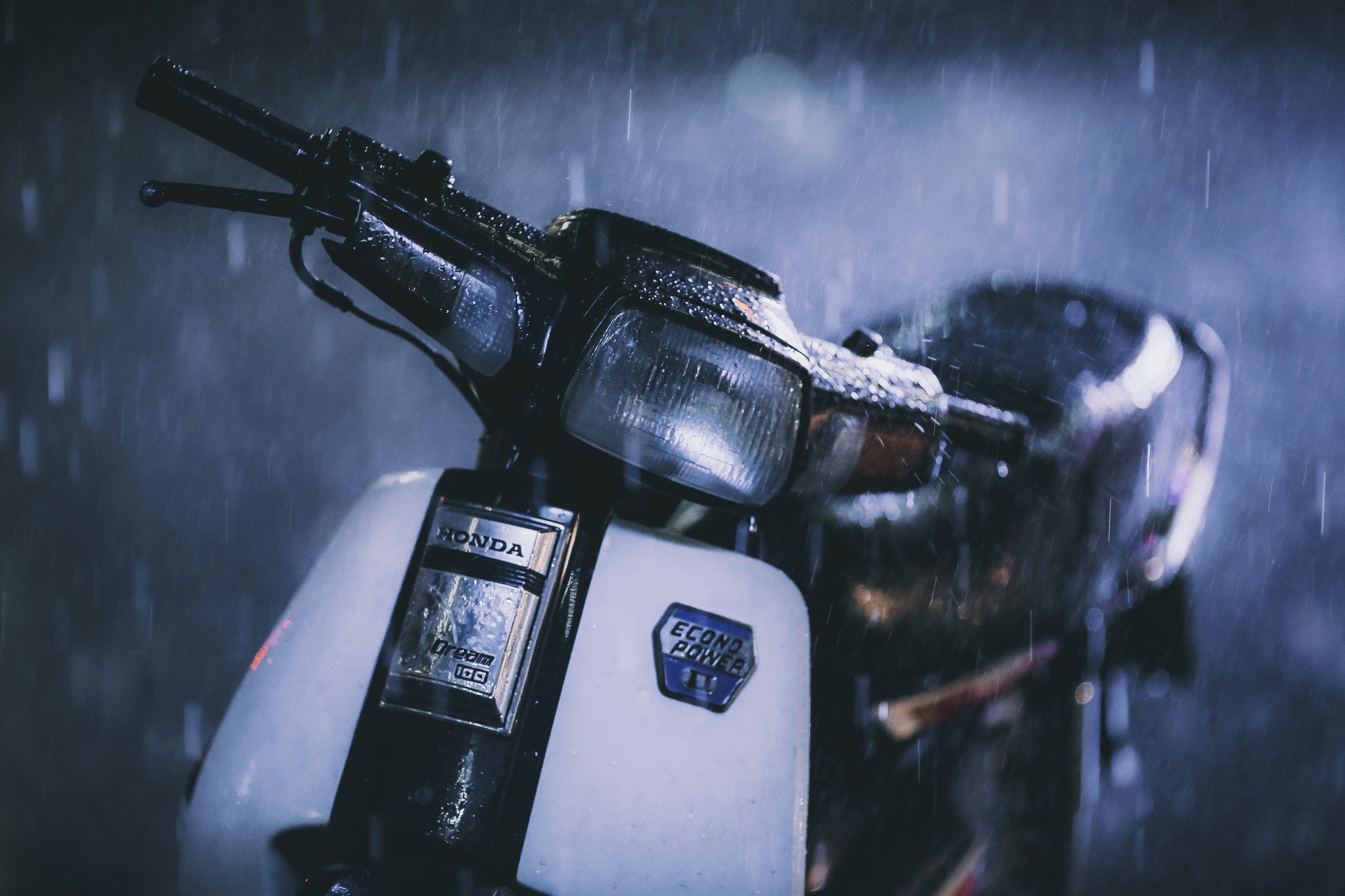 night, Rain Wallpaper