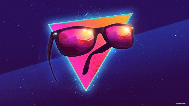 1980s, Sunglasses, Triangle HD Wallpaper Desktop Background