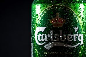 beer, Drink, Carlsberg, Water drops, Can