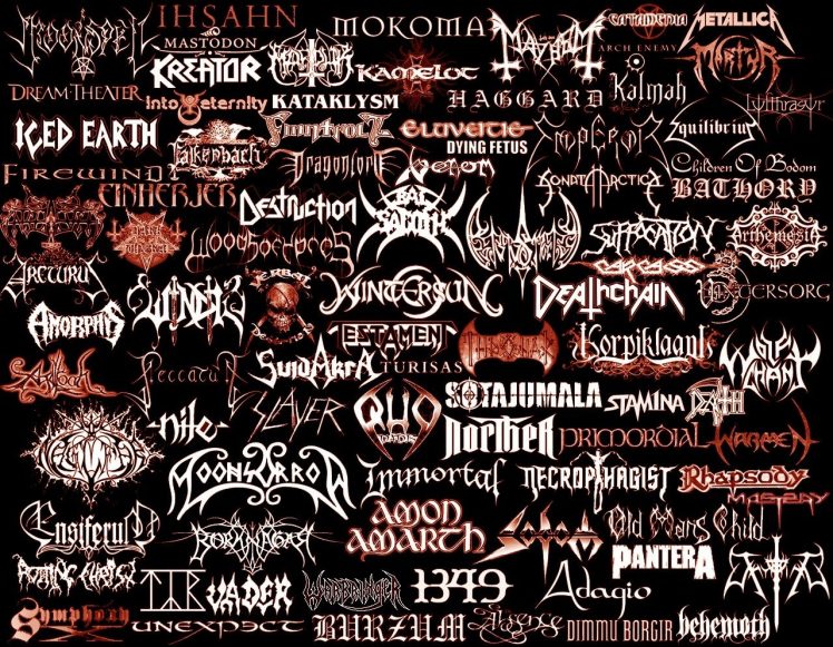 metal band, Heavy metal, Black metal, Typography Wallpapers HD ...