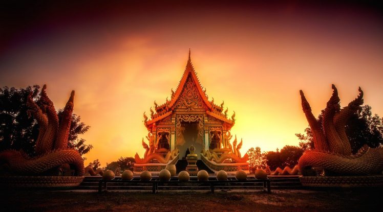 Thailand, Night, Lights HD Wallpaper Desktop Background