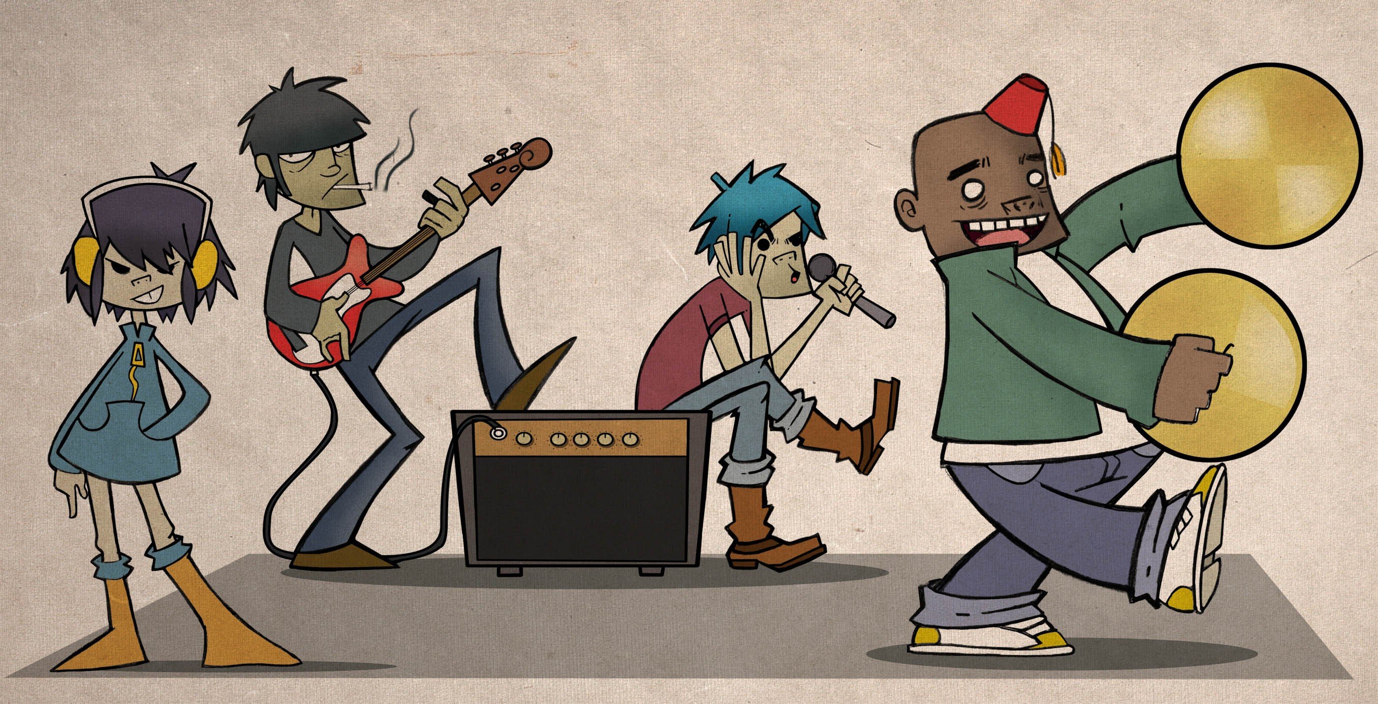 Gorillaz, Music Wallpaper