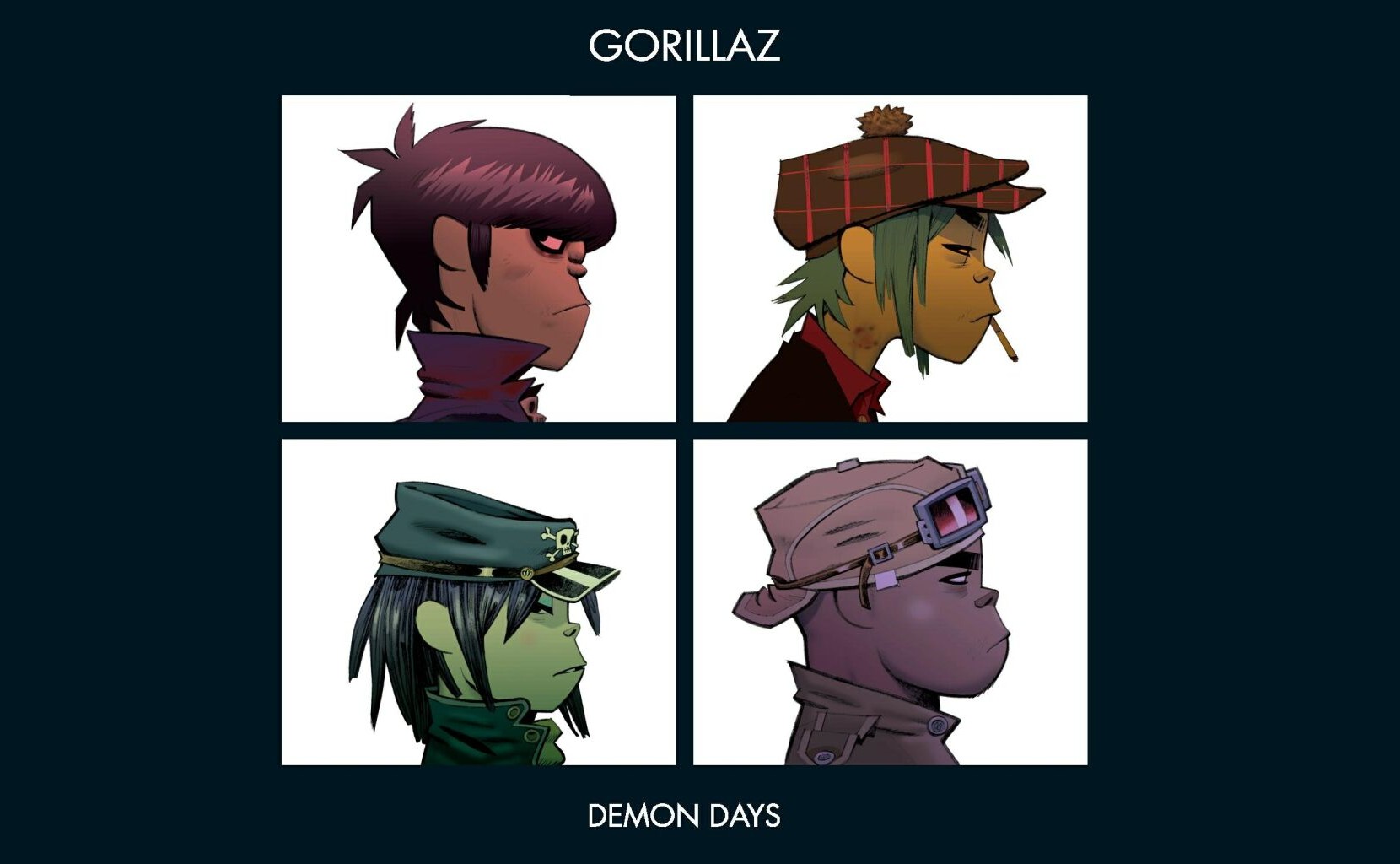 Gorillaz, Music, Album covers, Demon days Wallpaper
