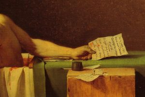 Jacques Louis David, Music, Album covers, La Mort de Marat, French revolution, Painting, Painting (detail)