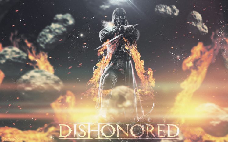 Dishonored, Fire HD Wallpaper Desktop Background