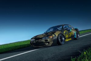 Nissan, Nissan S13, Nissan silvia, Nissan Silvia S13, S13, Silvia S13, JDM, JDM Lifestyle, Japanese cars, Norway, Stance, Photography, Airport, Planes, Evening, Stars, Work Wheels, Japan