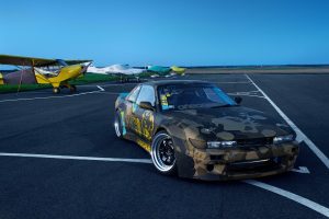 Nissan, Nissan S13, Nissan silvia, Nissan Silvia S13, S13, Silvia S13, JDM, JDM Lifestyle, Japanese cars, Norway, Stance, Photography, Airport, Planes, Evening, Stars, Work Wheels, Japan