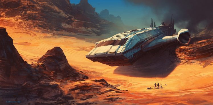 science fiction, Spaceship, Planet HD Wallpaper Desktop Background