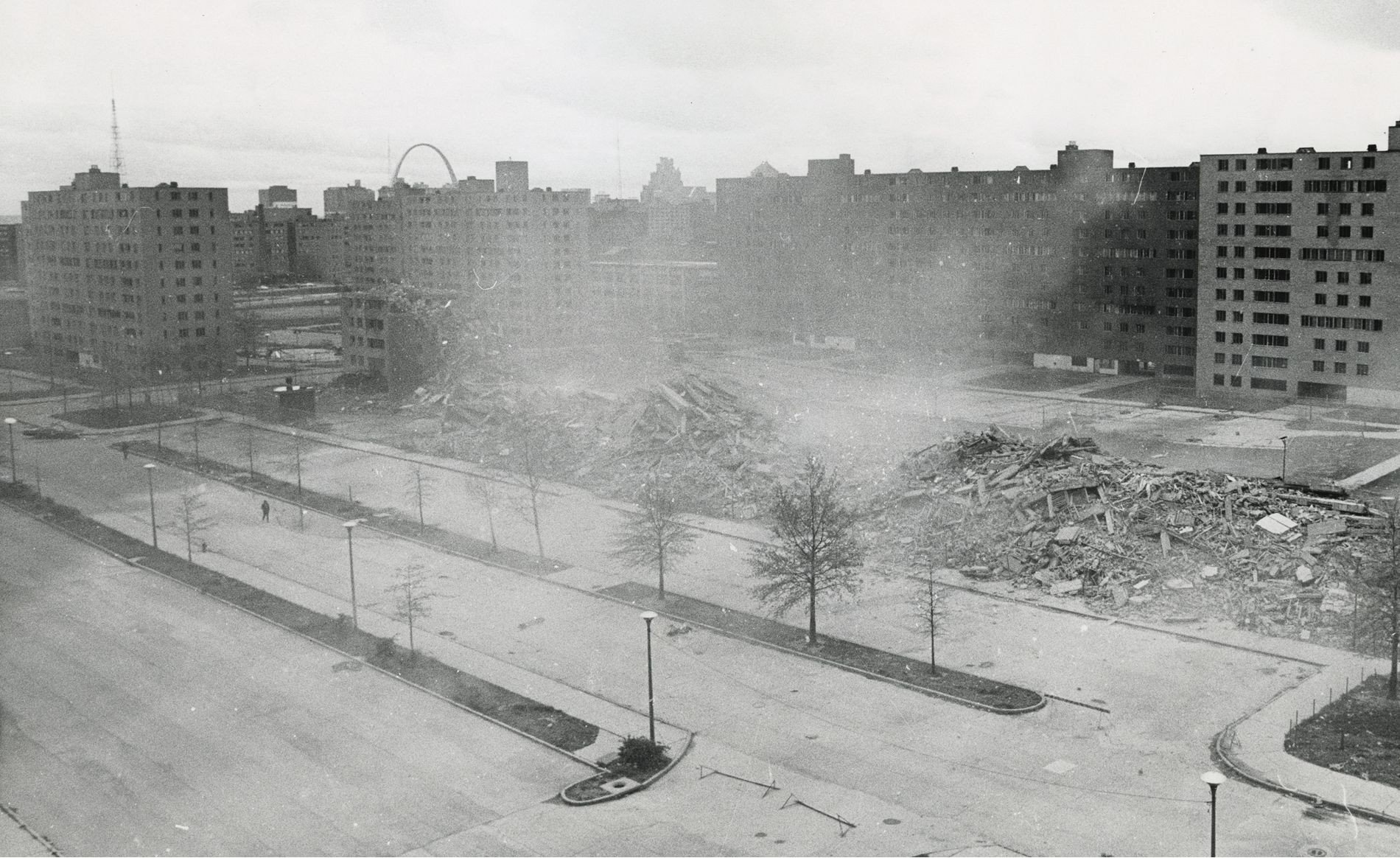 ruin, Pruitt–Igoe, Undermining, Old photos, Building, Monochrome Wallpaper