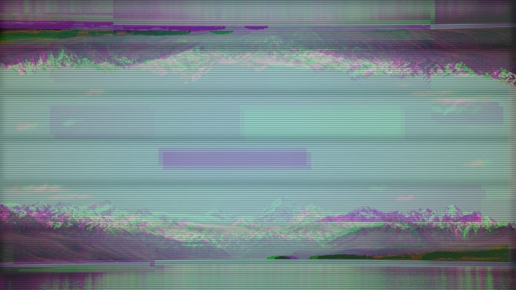 glitch art, Alps, Screen effect, TV HD Wallpaper Desktop Background