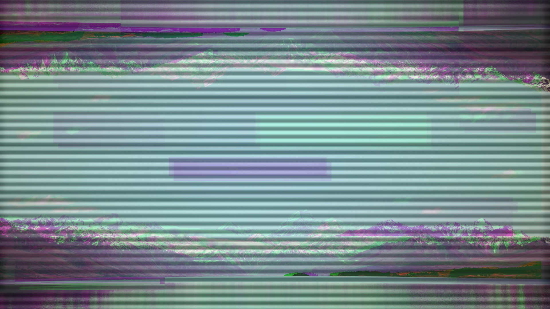 glitch art, Alps, Screen effect, TV Wallpaper