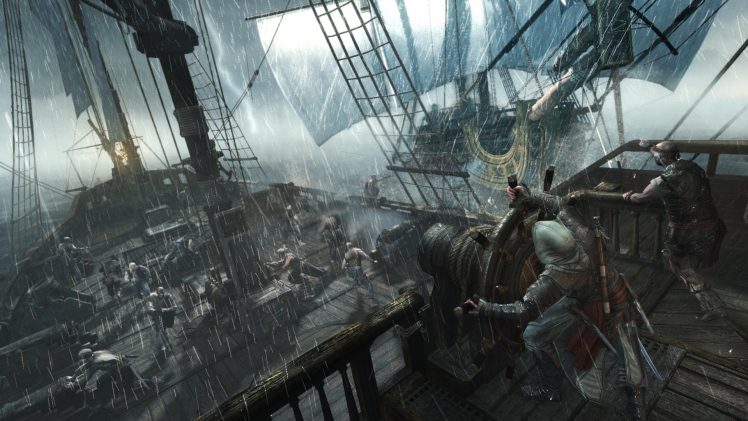 Edward Kenway, Pirates, Assassins Creed, Naval battles HD Wallpaper Desktop Background