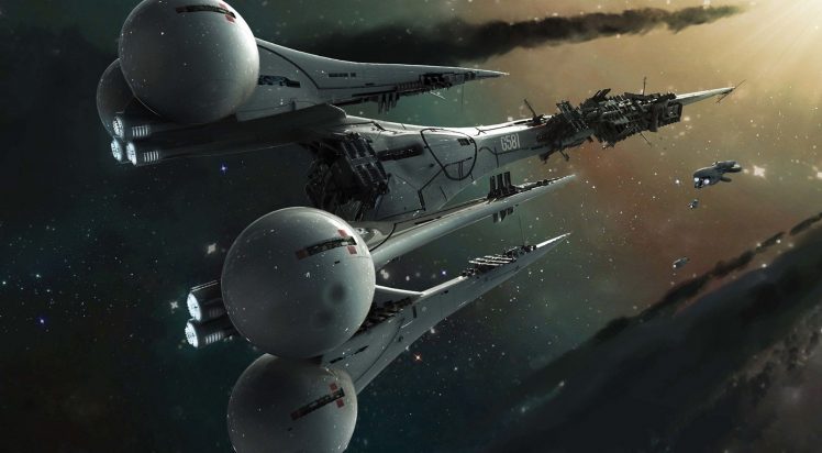 science fiction, Spaceship HD Wallpaper Desktop Background