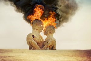 burning, Burning Man, Statue