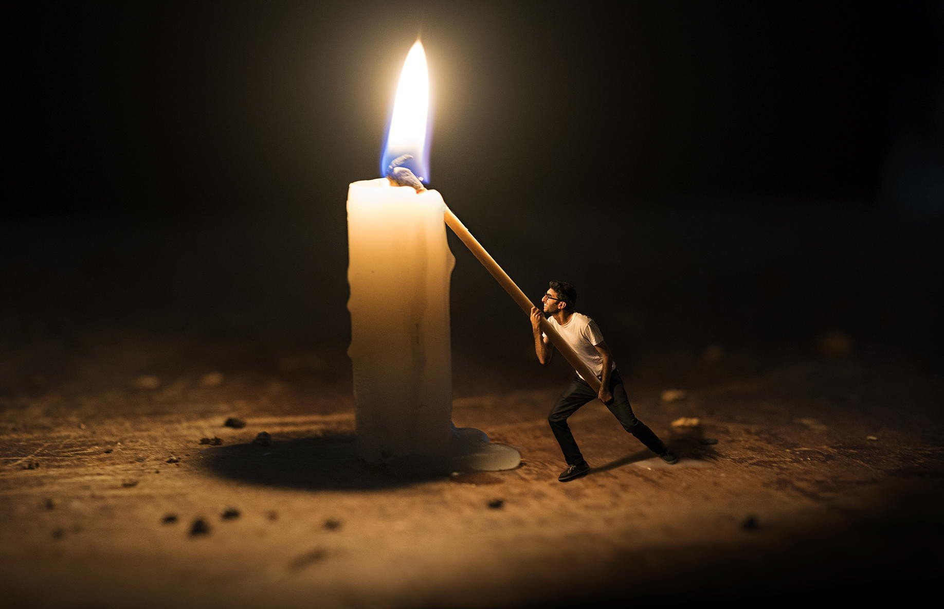 men, Photoshopped, Candles Wallpaper