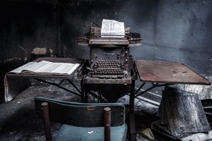 ruin, Ruins, Abandoned, Typewriters