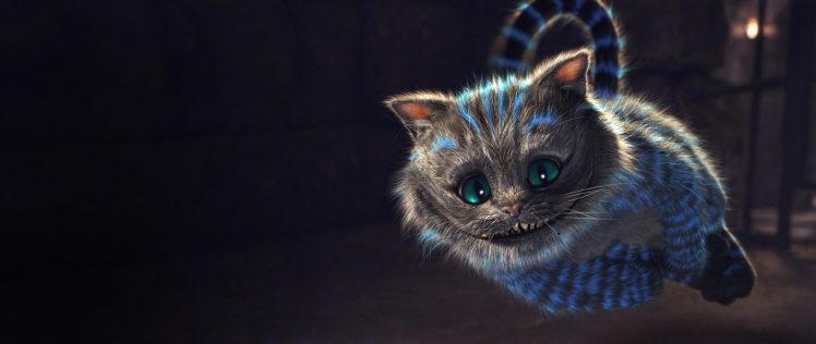 Cheshire Cat, Kitty, Cat, Alice in Wonderland, Wonderland, Smiling, Furry HD Wallpaper Desktop Background