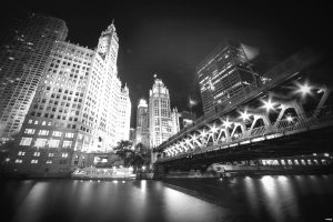 bridge, Architecture, City, Cityscape, Chicago