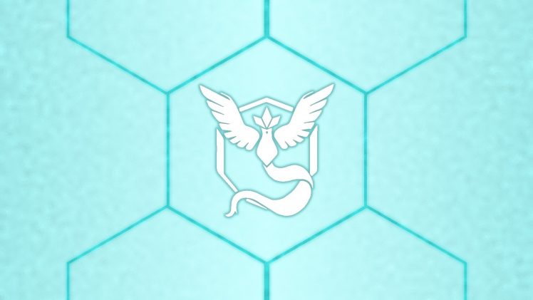 Pokemon Go, Articuno, Hexagon, Ice, Blue, White, Team Mystic HD Wallpaper Desktop Background