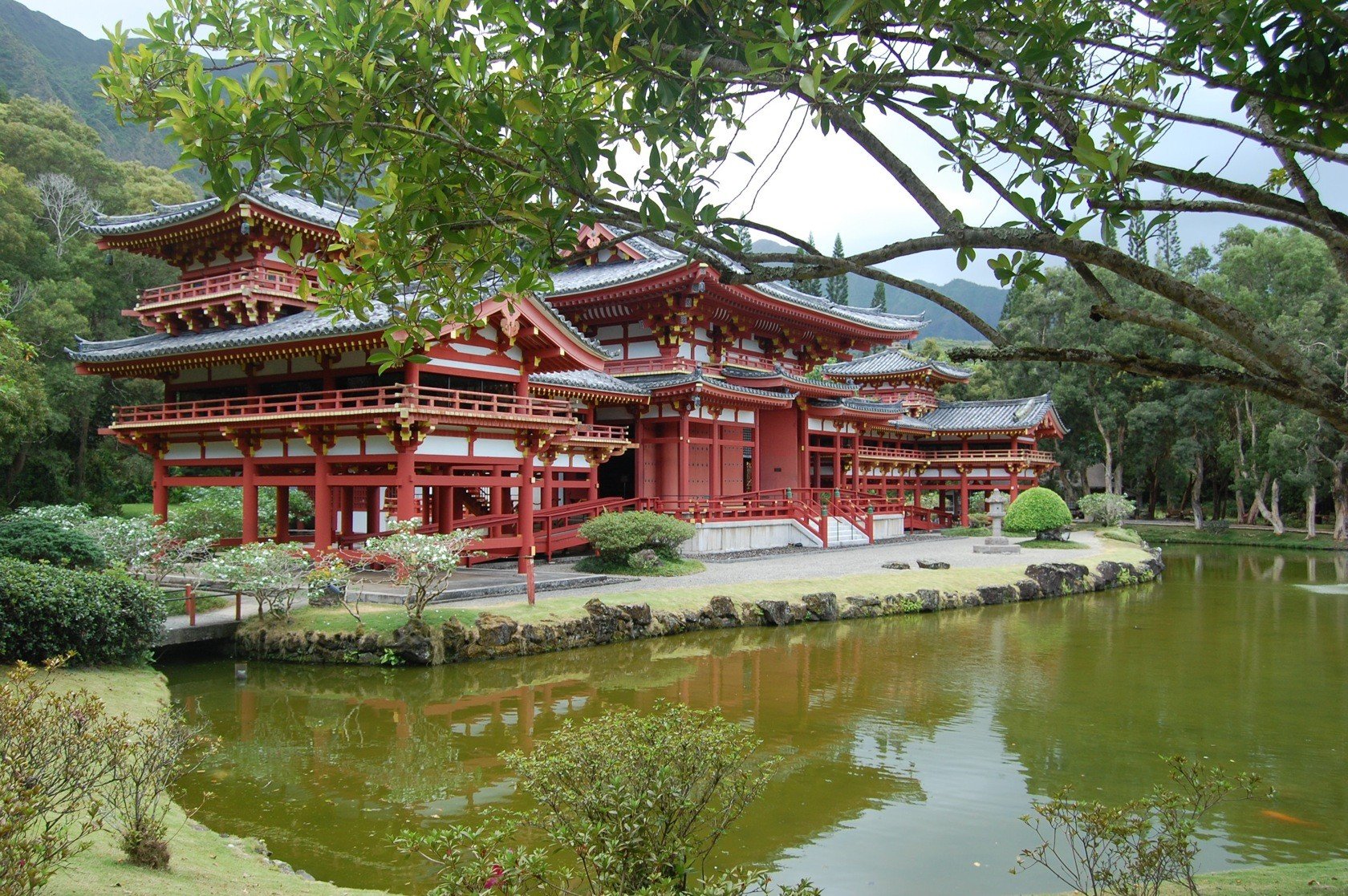 Asia, Architecture, Building, Ancient, Water, Trees Wallpaper