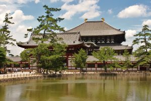 Asia, Architecture, Building, Ancient, Water, Trees